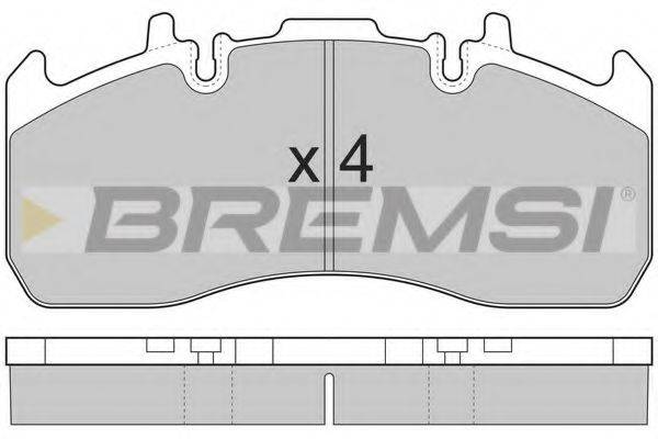 BREMSI 29203 Комплект гальмівних колодок, дискове гальмо