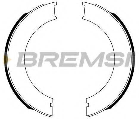 BREMSI 1516 Комплект гальмівних колодок, стоянкова гальмівна система