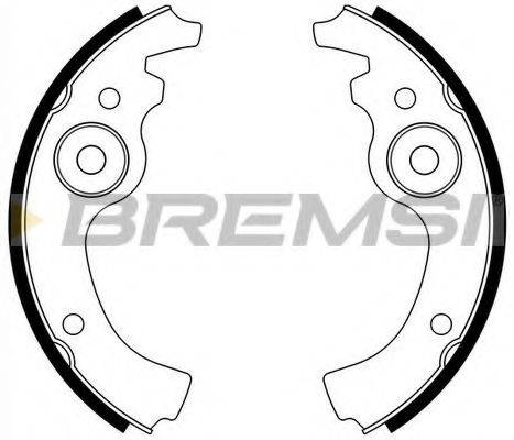 BREMSI 1033 Комплект гальмівних колодок