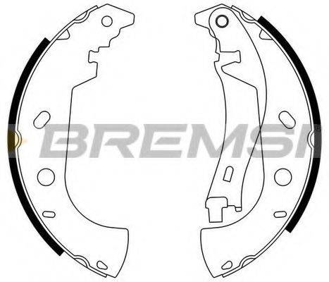 BREMSI 1431 Комплект гальмівних колодок
