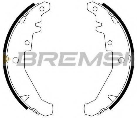 BREMSI 2182 Комплект гальмівних колодок