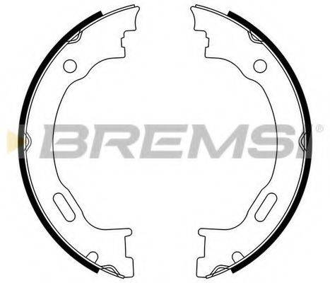 BREMSI 1494 Комплект гальмівних колодок, стоянкова гальмівна система
