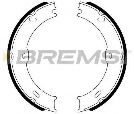 BREMSI 2315 Комплект гальмівних колодок, стоянкова гальмівна система