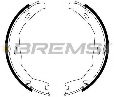 BREMSI 2317 Комплект гальмівних колодок, стоянкова гальмівна система