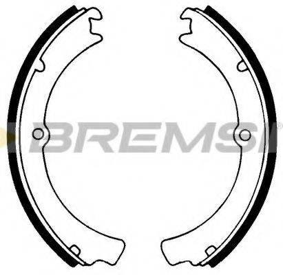 BREMSI 1109 Комплект гальмівних колодок