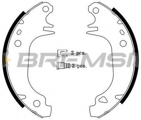 BREMSI 1289 Комплект гальмівних колодок