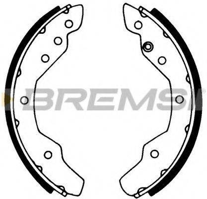BREMSI 1203 Комплект гальмівних колодок