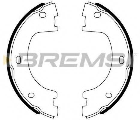 BREMSI 2560 Комплект гальмівних колодок, стоянкова гальмівна система