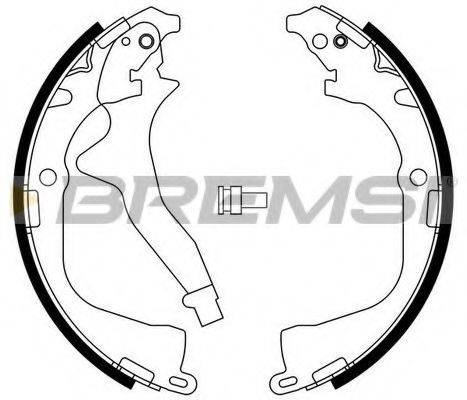 BREMSI 2561 Комплект гальмівних колодок
