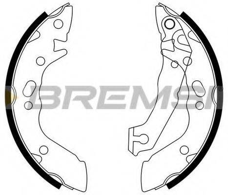 BREMSI 2736 Комплект гальмівних колодок