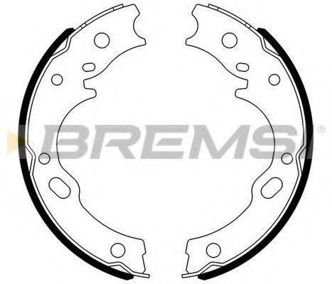 BREMSI 2752 Комплект гальмівних колодок