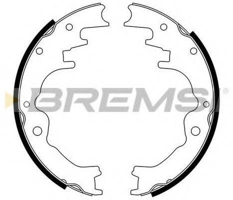 BREMSI 2784 Комплект гальмівних колодок