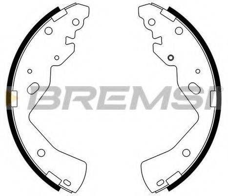 BREMSI 2798 Комплект гальмівних колодок