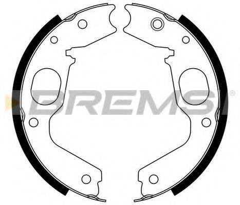 BREMSI 2825 Комплект гальмівних колодок