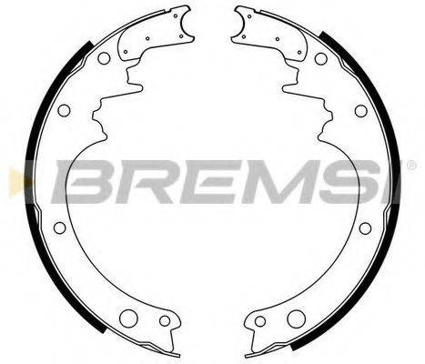 BREMSI 2850 Комплект гальмівних колодок
