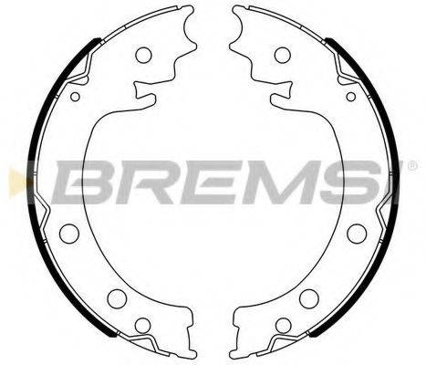 BREMSI 2908 Комплект гальмівних колодок, стоянкова гальмівна система