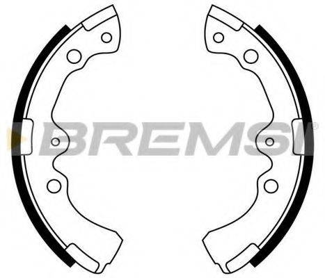 BREMSI 2935 Комплект гальмівних колодок