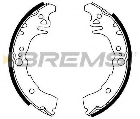 BREMSI 2957 Комплект гальмівних колодок