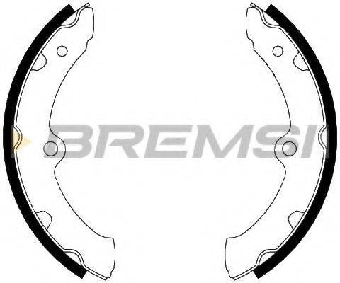 BREMSI 2987 Комплект гальмівних колодок