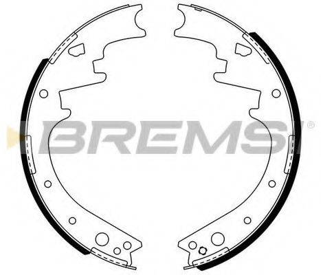 BREMSI 40446 Комплект гальмівних колодок