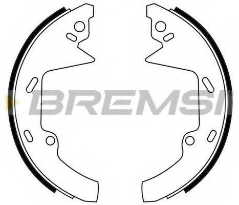 BREMSI 40567 Комплект гальмівних колодок