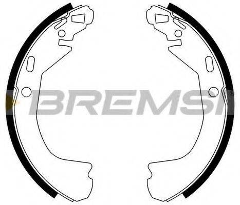 BREMSI 40636 Комплект гальмівних колодок