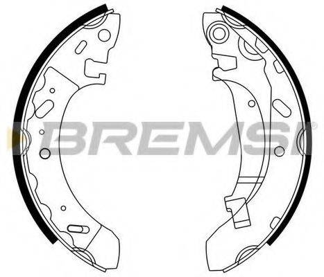 BREMSI 40716 Комплект гальмівних колодок