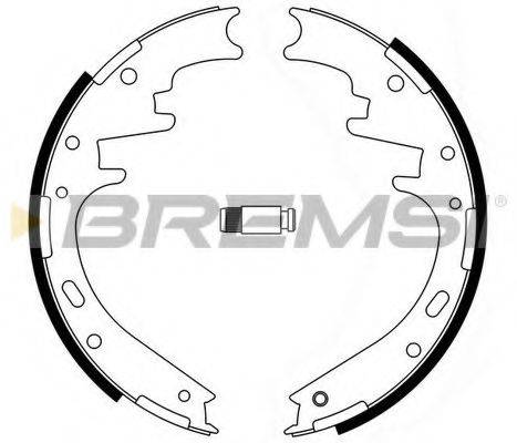 BREMSI 40723 Комплект гальмівних колодок
