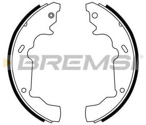 BREMSI 40780 Комплект гальмівних колодок
