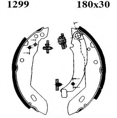 BSF 07225 Комплект гальмівних колодок