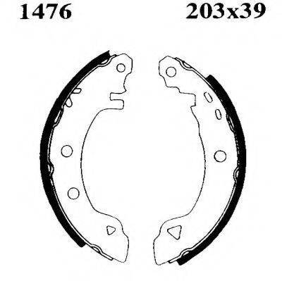 BSF 06146 Комплект гальмівних колодок