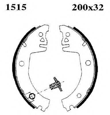 BSF 01515 Комплект гальмівних колодок