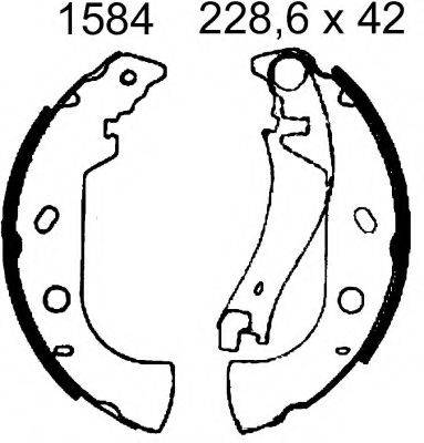 BSF 07384 Комплект гальмівних колодок