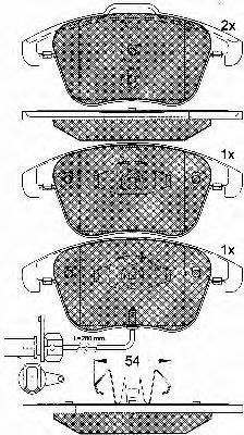 BSF 10903 Комплект гальмівних колодок, дискове гальмо