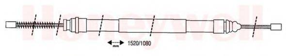 MGA 34496 Трос, стоянкова гальмівна система