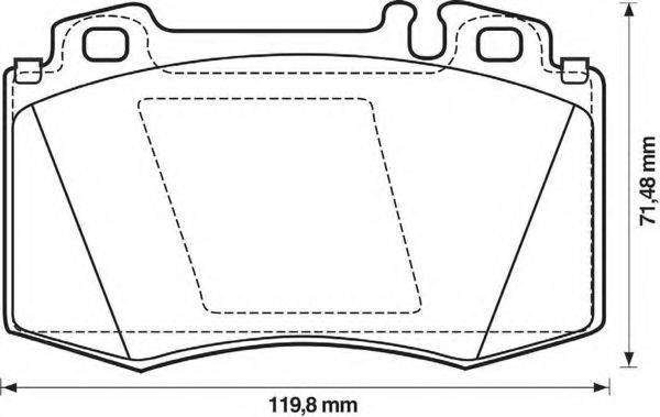 BENDIX 23045 Комплект гальмівних колодок, дискове гальмо