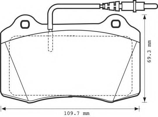 BENDIX 23206 Комплект гальмівних колодок, дискове гальмо