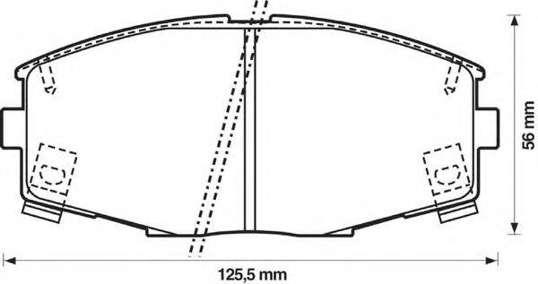 BENDIX 21376 Комплект гальмівних колодок, дискове гальмо