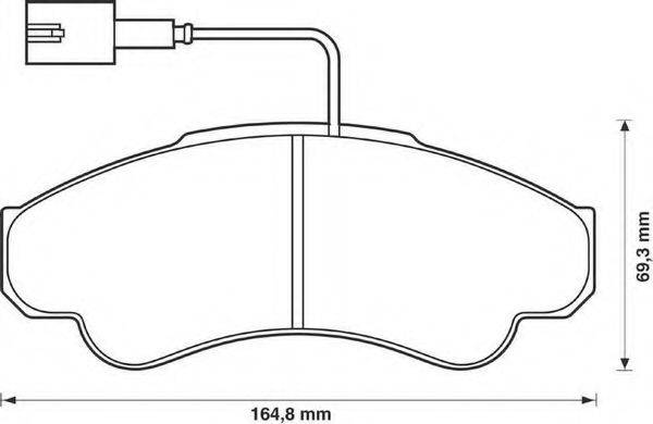 BENDIX 23920 Комплект гальмівних колодок, дискове гальмо