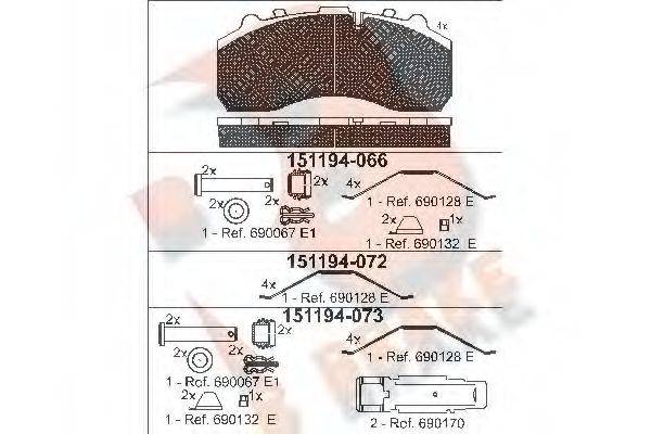 R BRAKE RB1194-073