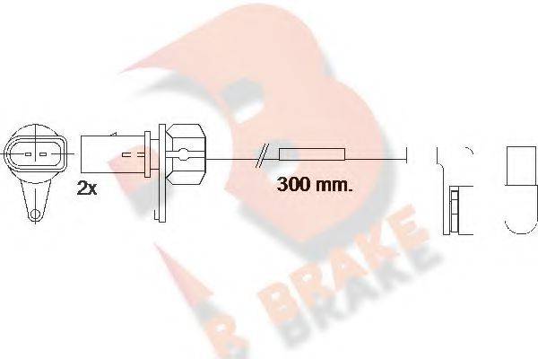 R BRAKE 25159 Сигналізатор, знос гальмівних колодок