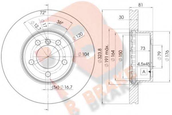 R BRAKE 78RBD20265