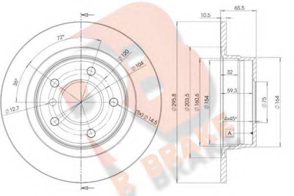 R BRAKE 78RBD21725