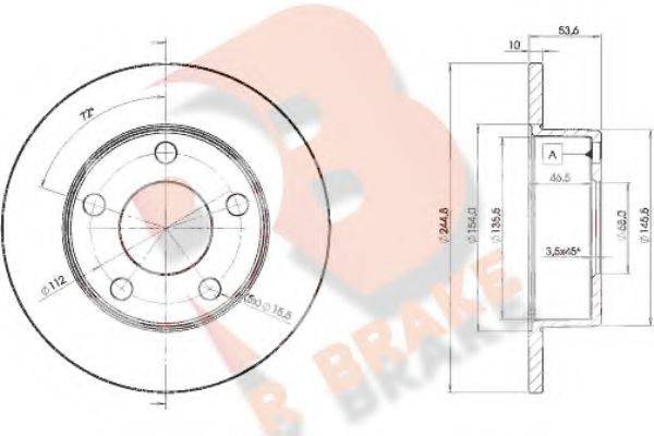 R BRAKE 78RBD22800