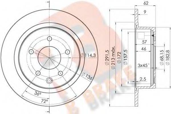 R BRAKE 78RBD22931