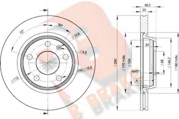 R BRAKE 78RBD25301