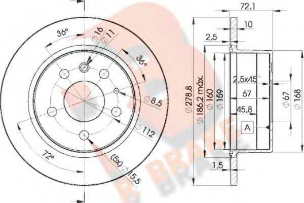 R BRAKE 78RBD15500