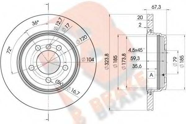 R BRAKE 78RBD26127