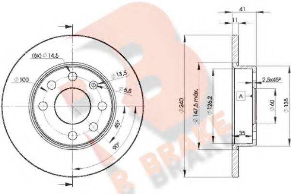 R BRAKE 78RBD29020