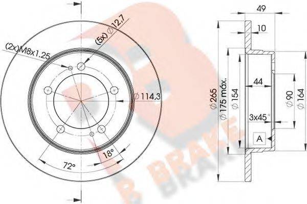 R BRAKE 78RBD29284